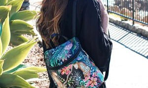 Cool leather backpack for women that are perfect for weekend getaways - Anuschka (CA)