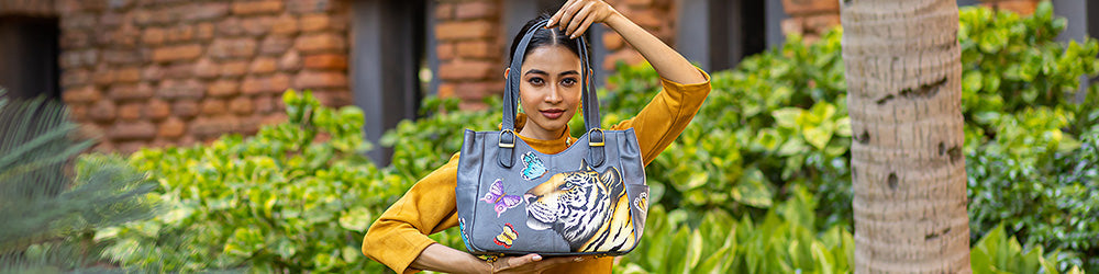 Anna Handpainted Leather Bags Collection