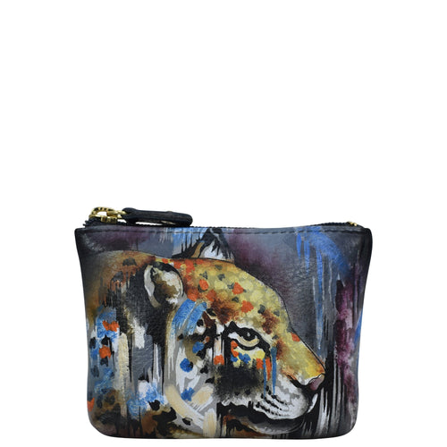 Abstract Leopard Coin Pouch - 1031