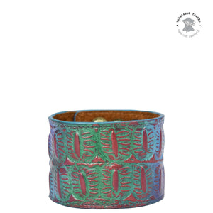 Painted Leather Cuff - 1176
