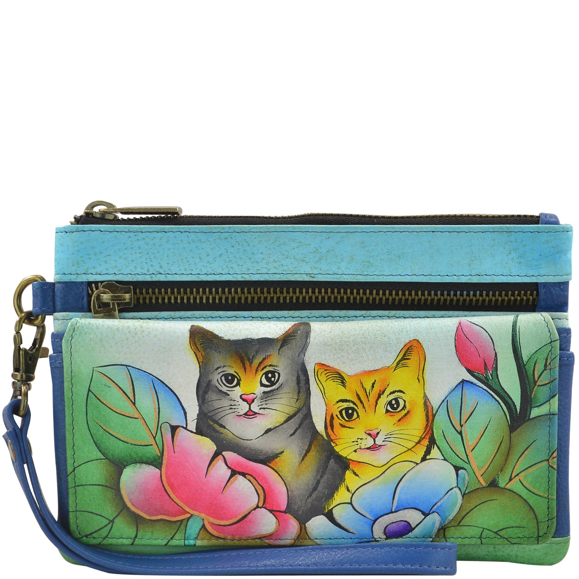 Two Cats Wristlet Organizer Wallet - 1838