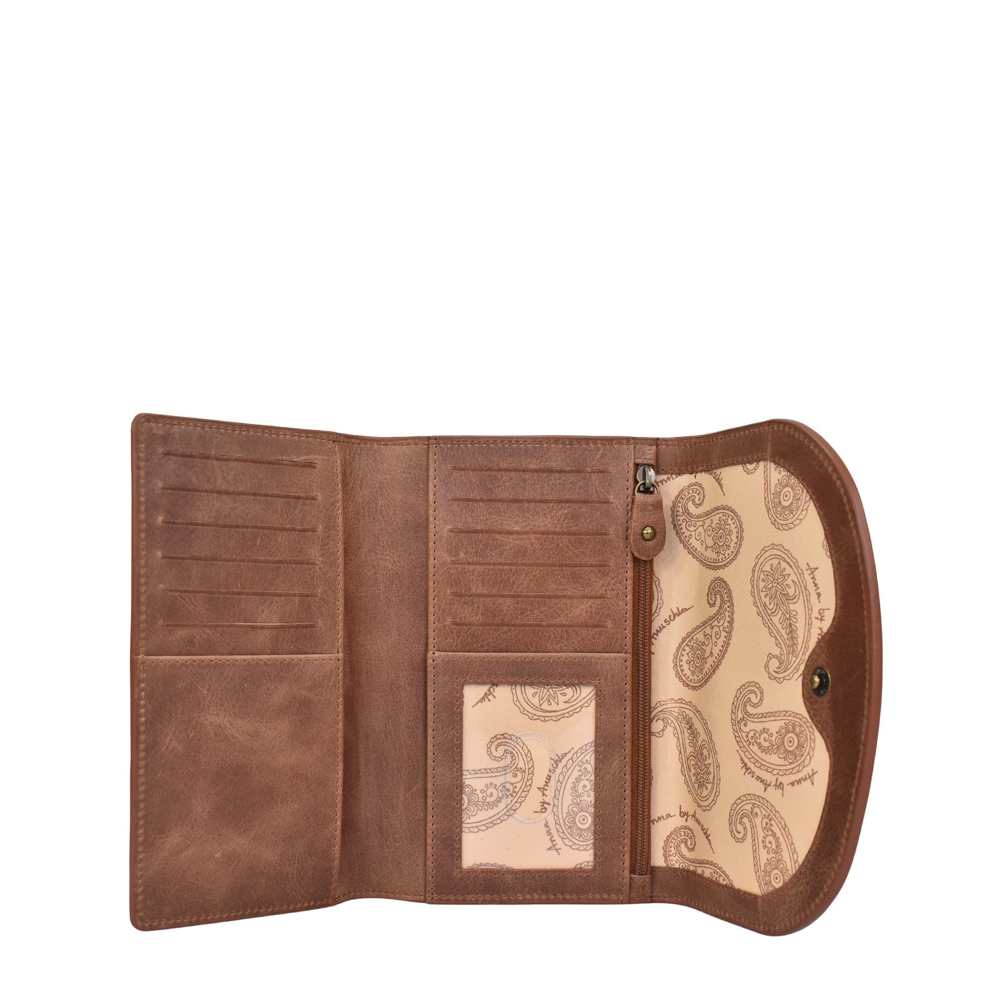 Heritage Leather Tri-Fold Wallet - 1889