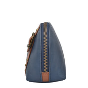 Heritage Leather Zippered Cosmetic Pouch - 1908