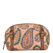 Heritage Leather Zippered Cosmetic Pouch - 1908