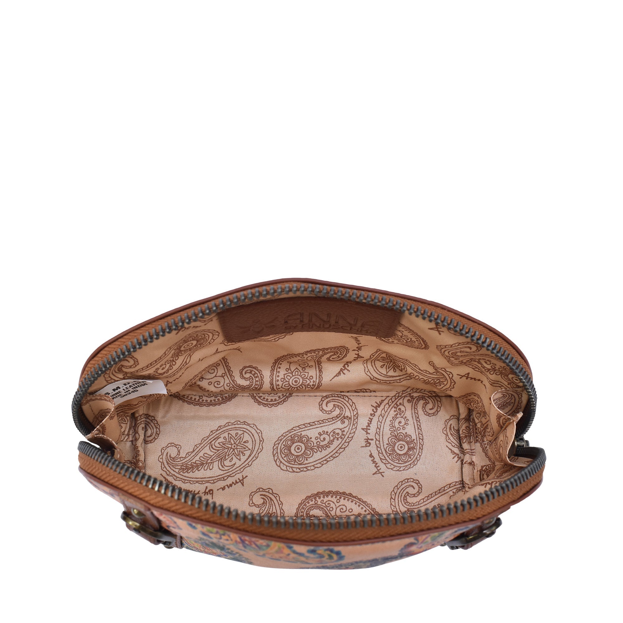 Heritage Leather Zippered Cosmetic Pouch - 1908