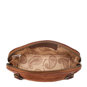 Heritage Leather Zippered Cosmetic Pouch - 1908