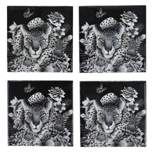 Load image into Gallery viewer, Set of 4 Wooden Printed Square Coasters - 25000
