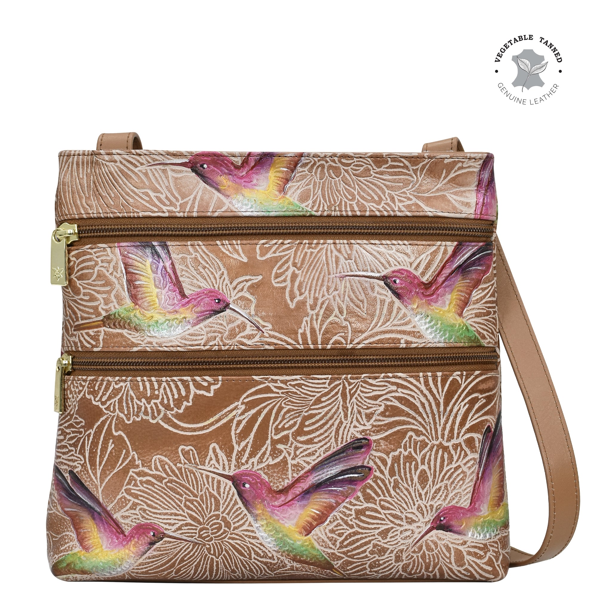 Medium Crossbody With Double Zip Pockets - 447