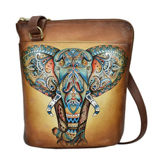 Load image into Gallery viewer, Elephant Mandala Organizer Crossbody With Extended Side Zipper - 493
