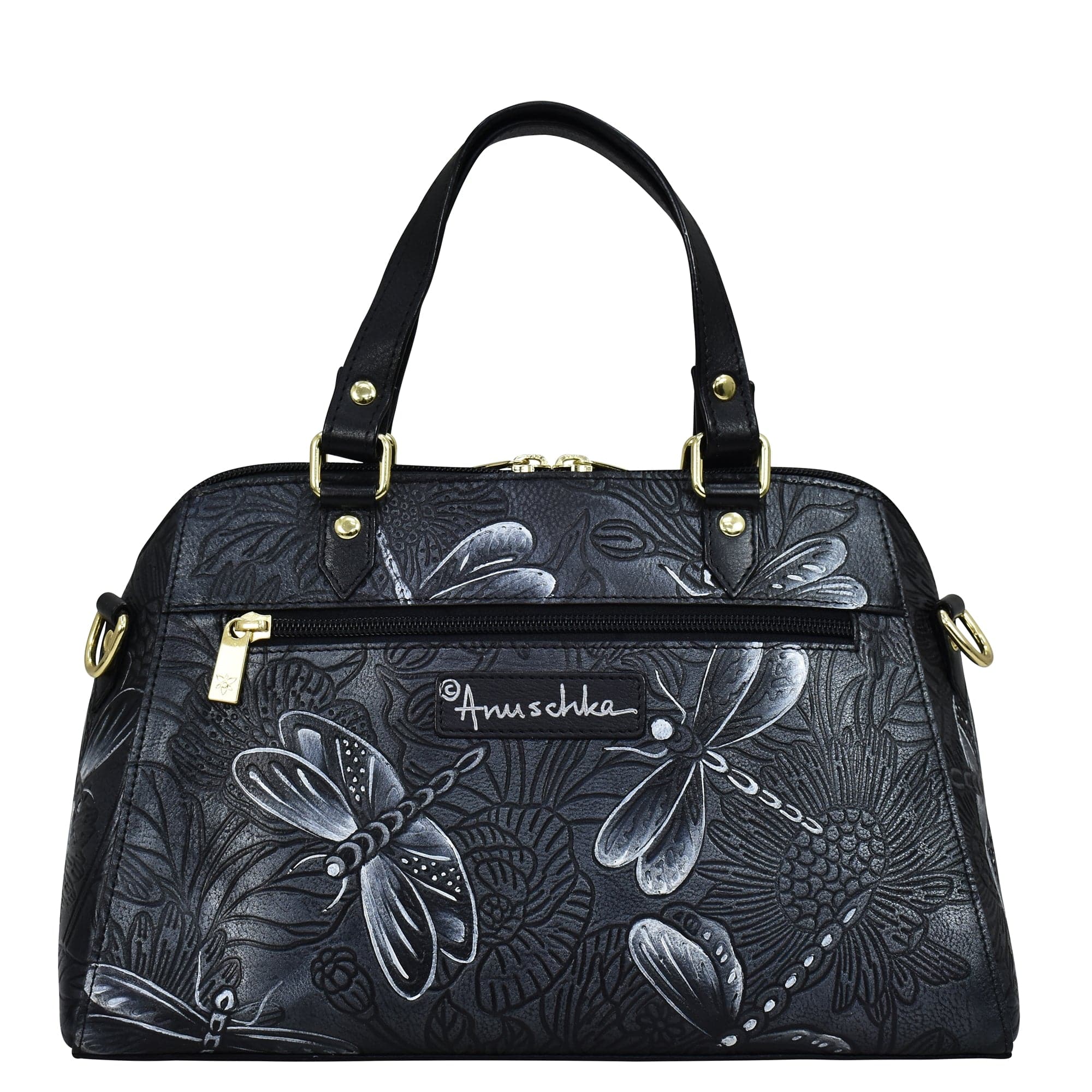 Tooled Dragonfly Meadow Pewter - Anuschka (CA)