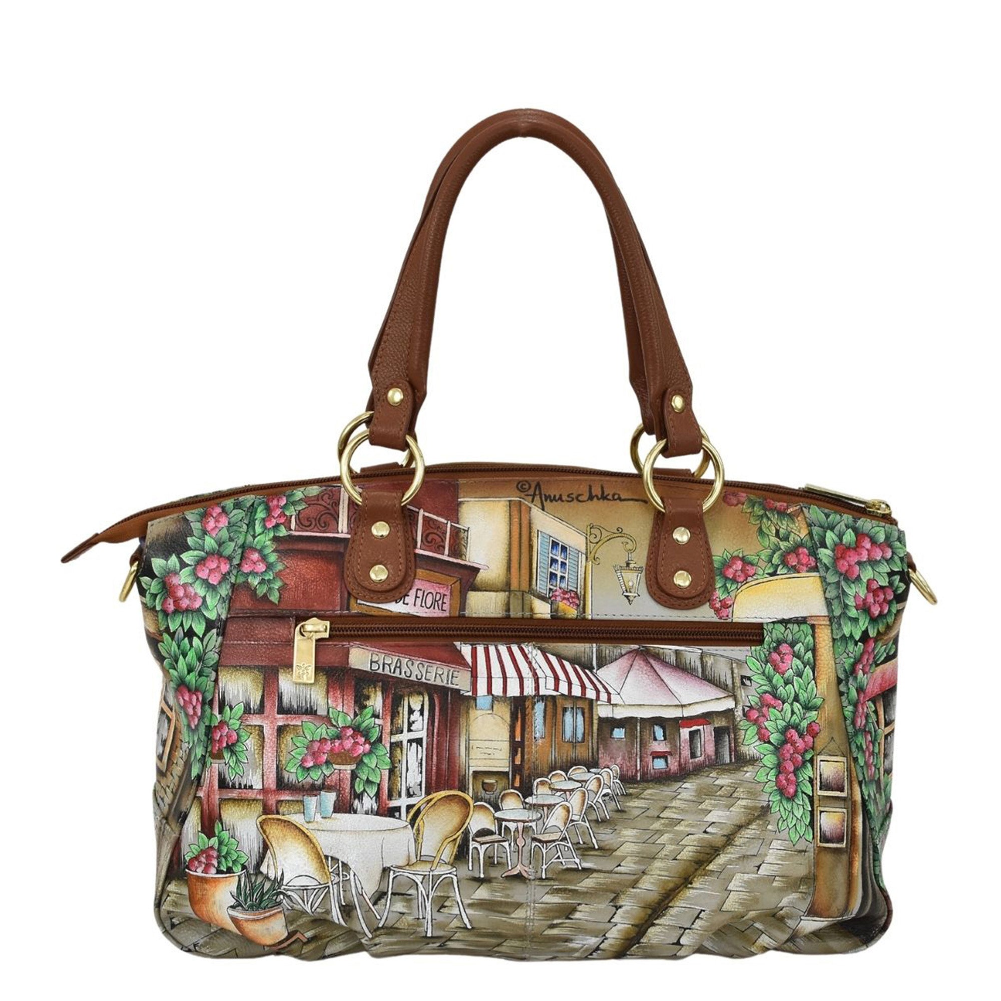 アヌシュカ (Anuschka) レディース ハンドバッグ バッグ Medium Frame Satchel - 700 (Mystical Reef)