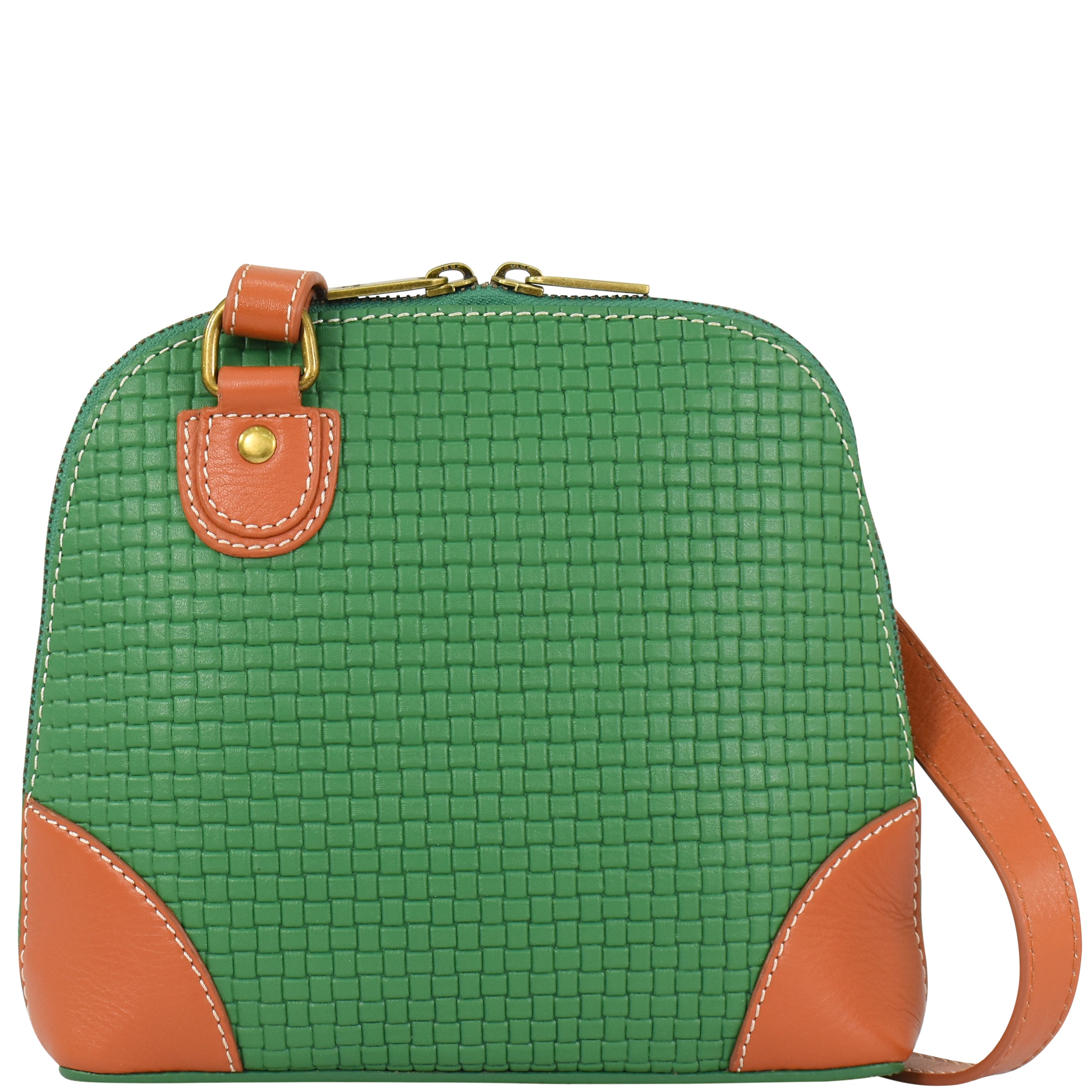 Heritage Leather Small Multi Compartment Zip-Around Organizer - 8109