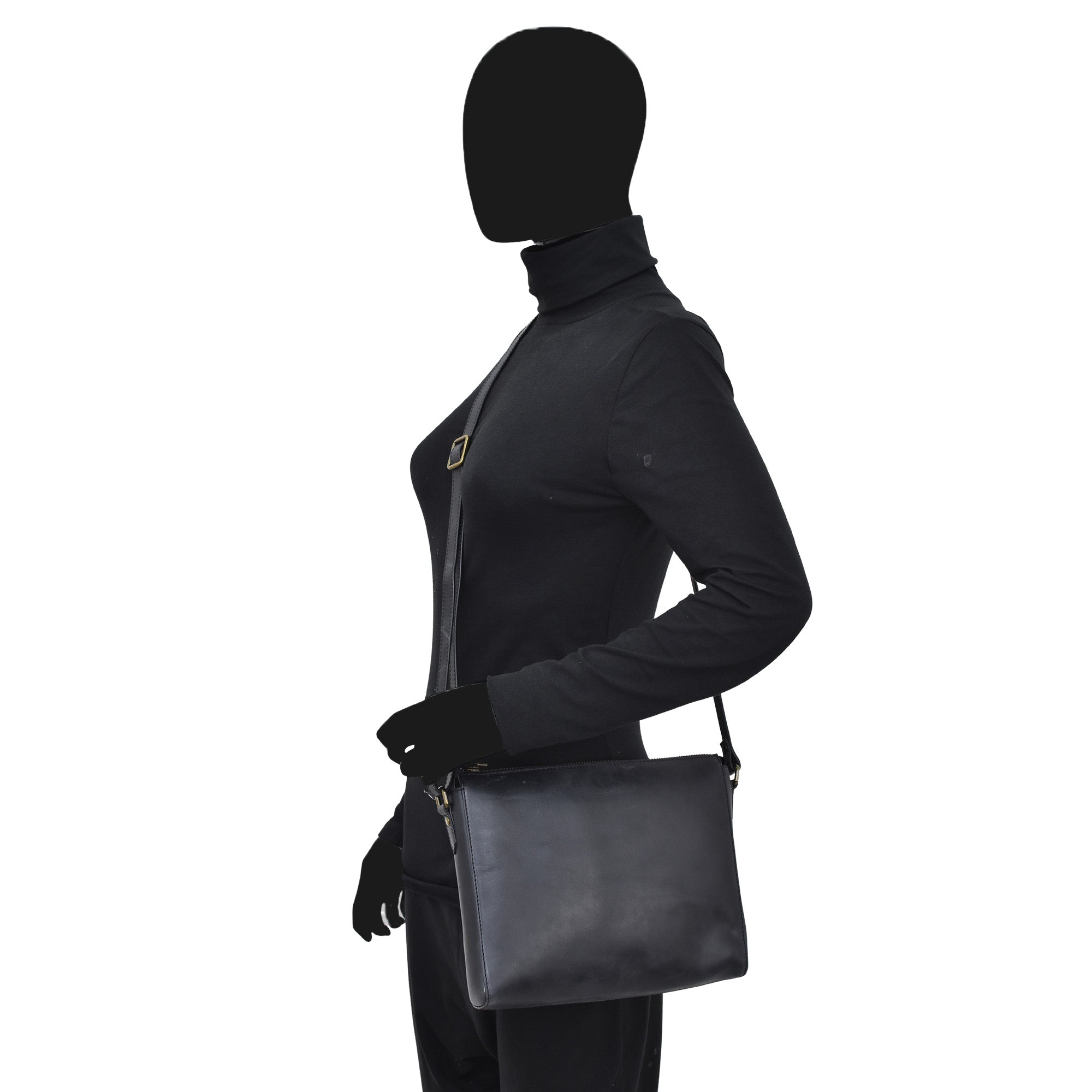 Heritage Leather Slim Medium Crossbody - 8334