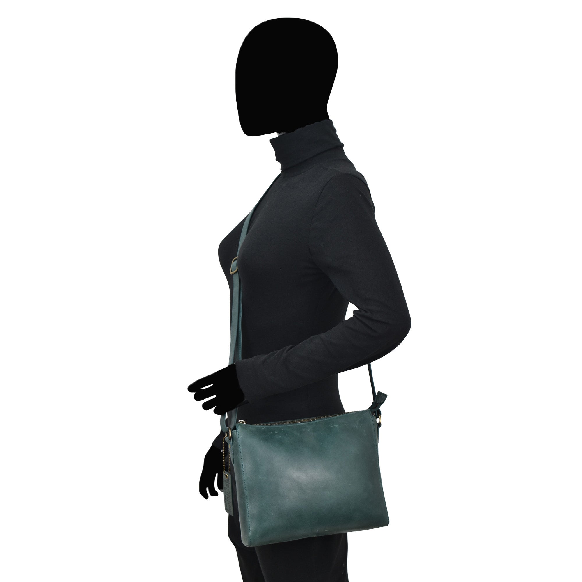 Heritage Leather Slim Medium Crossbody - 8334