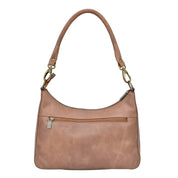 Heritage Leather Large Top Zip Hobo - 8487