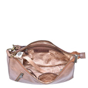Heritage Leather Large Top Zip Hobo - 8487