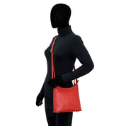 Heritage Leather Multicompartment Hobo - 8532