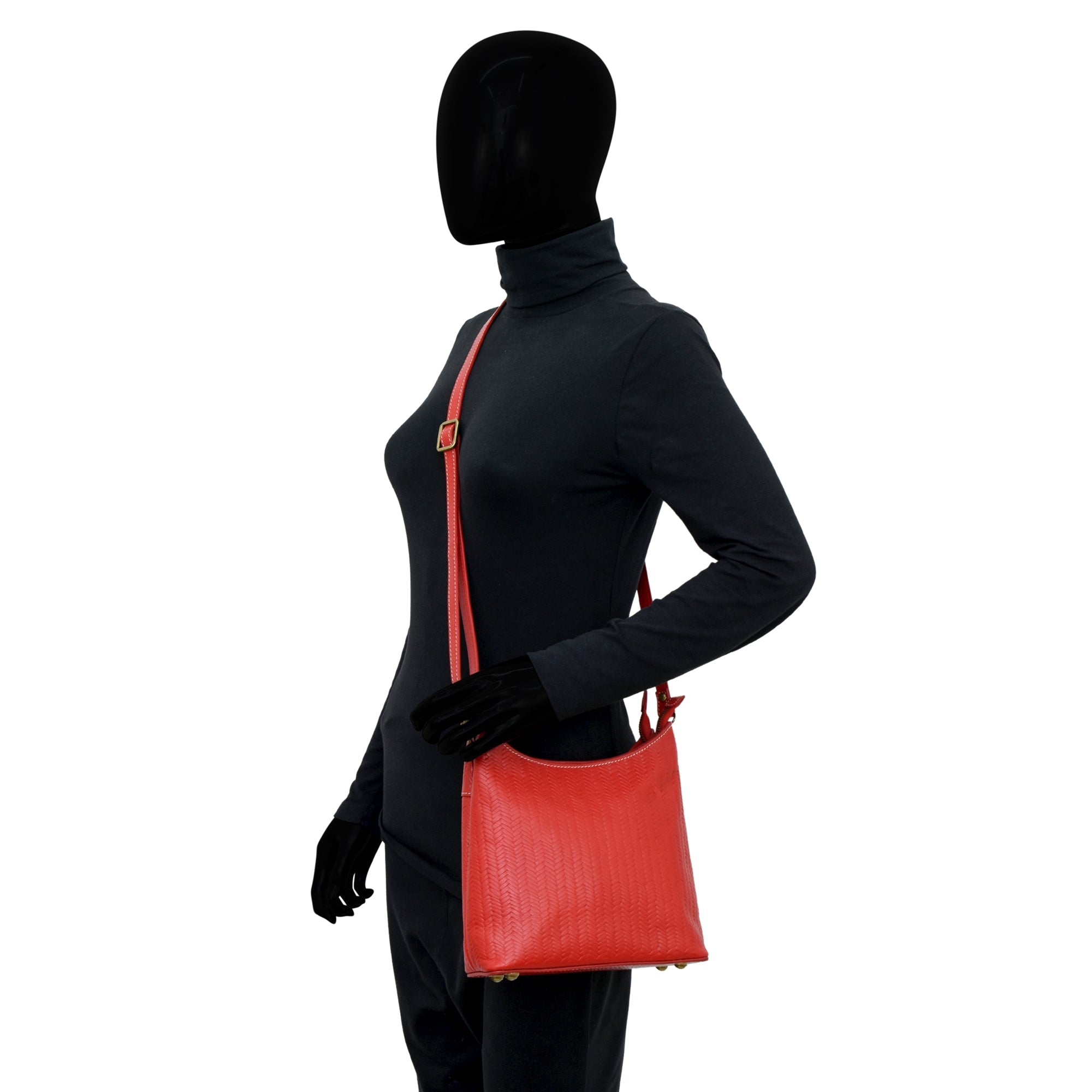 Heritage Leather Multicompartment Hobo - 8532