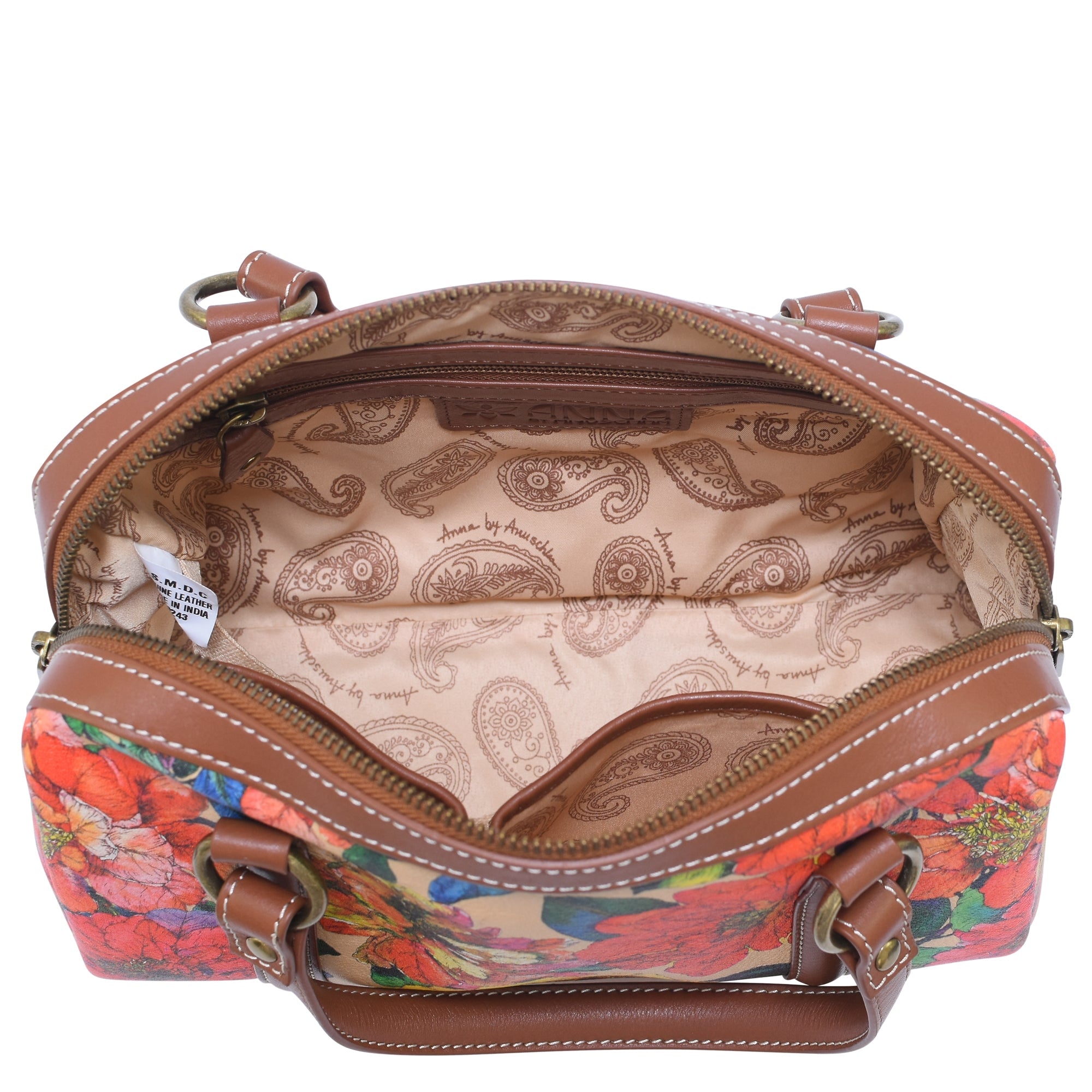 Heritage Leather Large Convertible Satchel - 8535