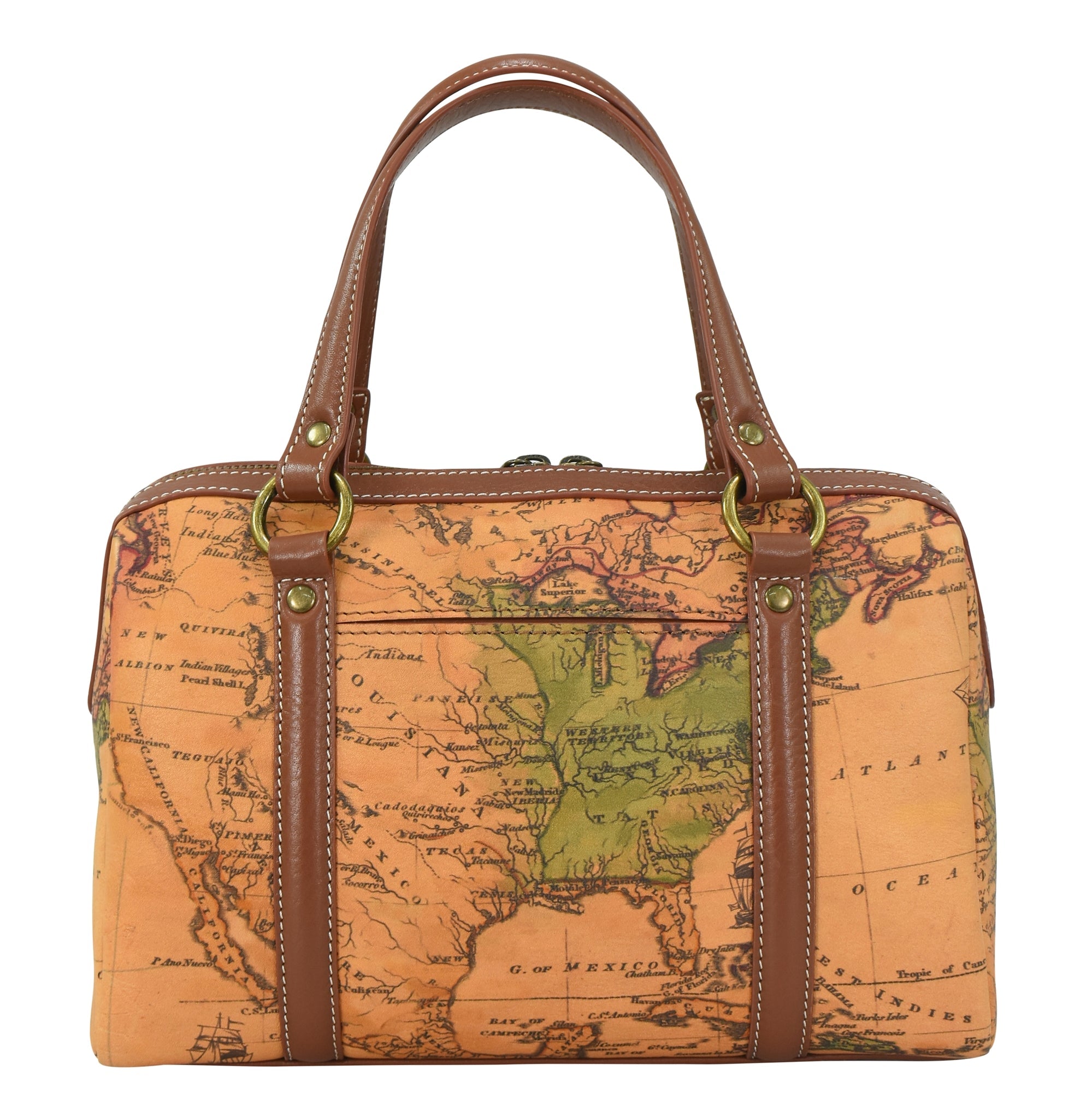 Heritage Leather Large Convertible Satchel - 8535