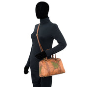 Heritage Leather Large Convertible Satchel - 8535