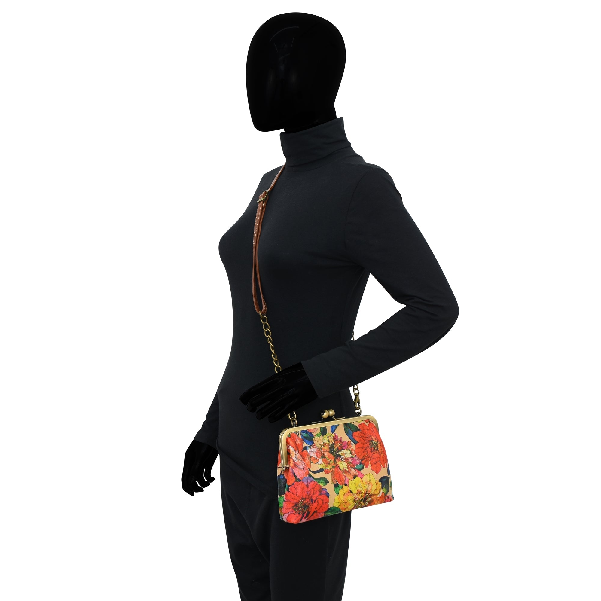 Heritage Leather Crossbody Frame Bag - 8594