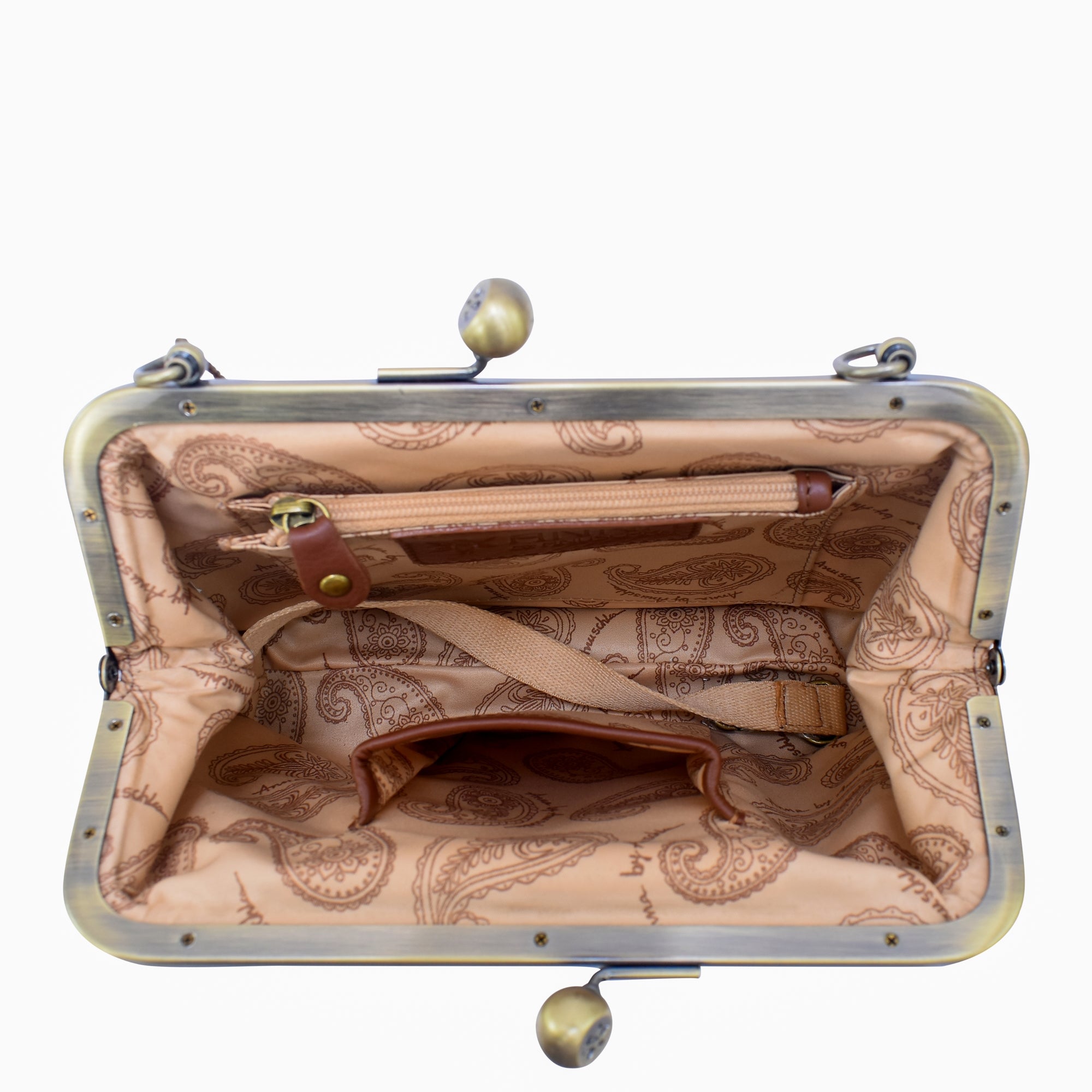 Heritage Leather Crossbody Frame Bag - 8594