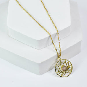 Golden Lotus Necklace - VNK0006