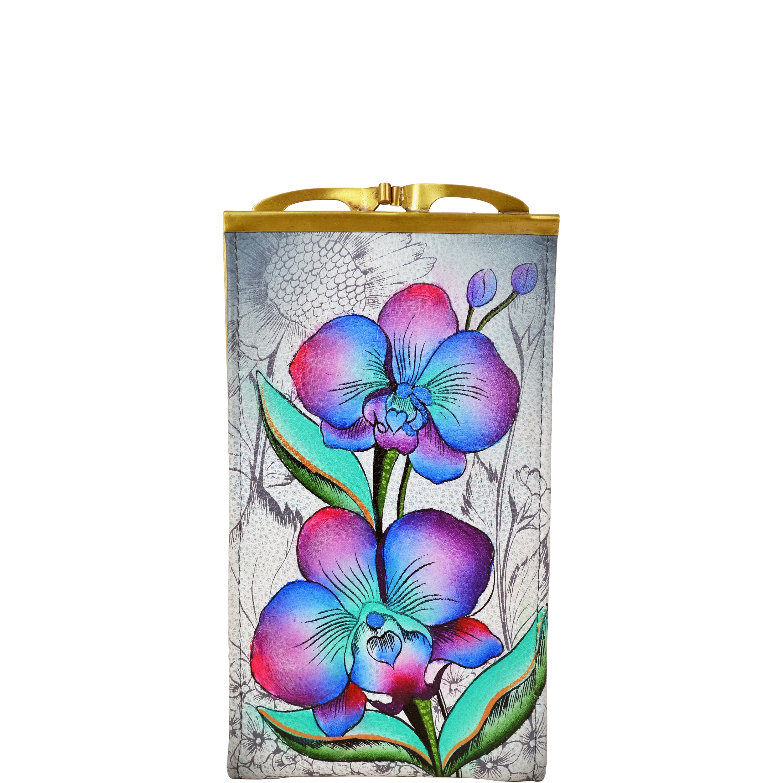 Floral Fantasy Double Eyeglass Case - 1009