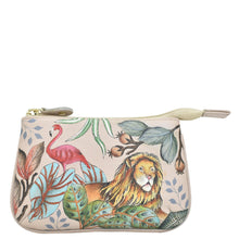 Load image into Gallery viewer, Anuschka Medium Zip Pouch with African Adventure painting
