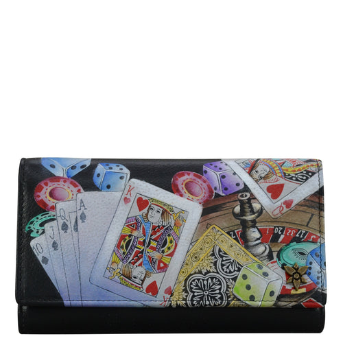 High Roller Checkbook Clutch with RFID - 1153