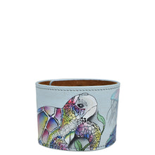Load image into Gallery viewer, Anuschka Leather Adjustable Leather Wrist Band with Underwater Beauty painting
