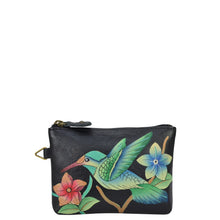 Load image into Gallery viewer, Birds in Paradise Black Coin pouch - 1824
