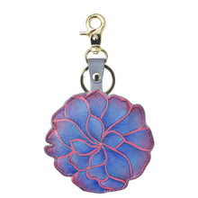 Load image into Gallery viewer, Anuschka style K0009, handpainted Leather Bag Charm. Desert Garden painting in grey color.
