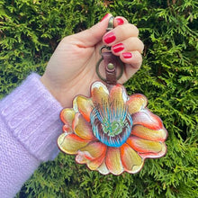 Load image into Gallery viewer, Painted Leather Bag Charm - K0033
